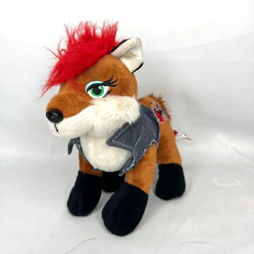 Ganz Webkinz Rockerz 'Foxy Beat' Plush | Fox Toy | Punk Rocker Toy